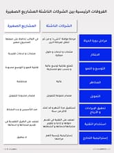 الفروقات الرئيسية بين الشركات الناشئة والمشاريع الصغيرة