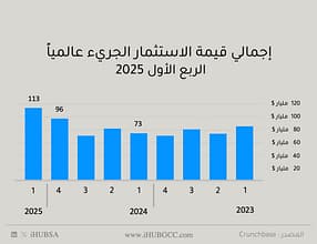 أداء الاستثمار الجريء عالمياً للربع الأول 2025
