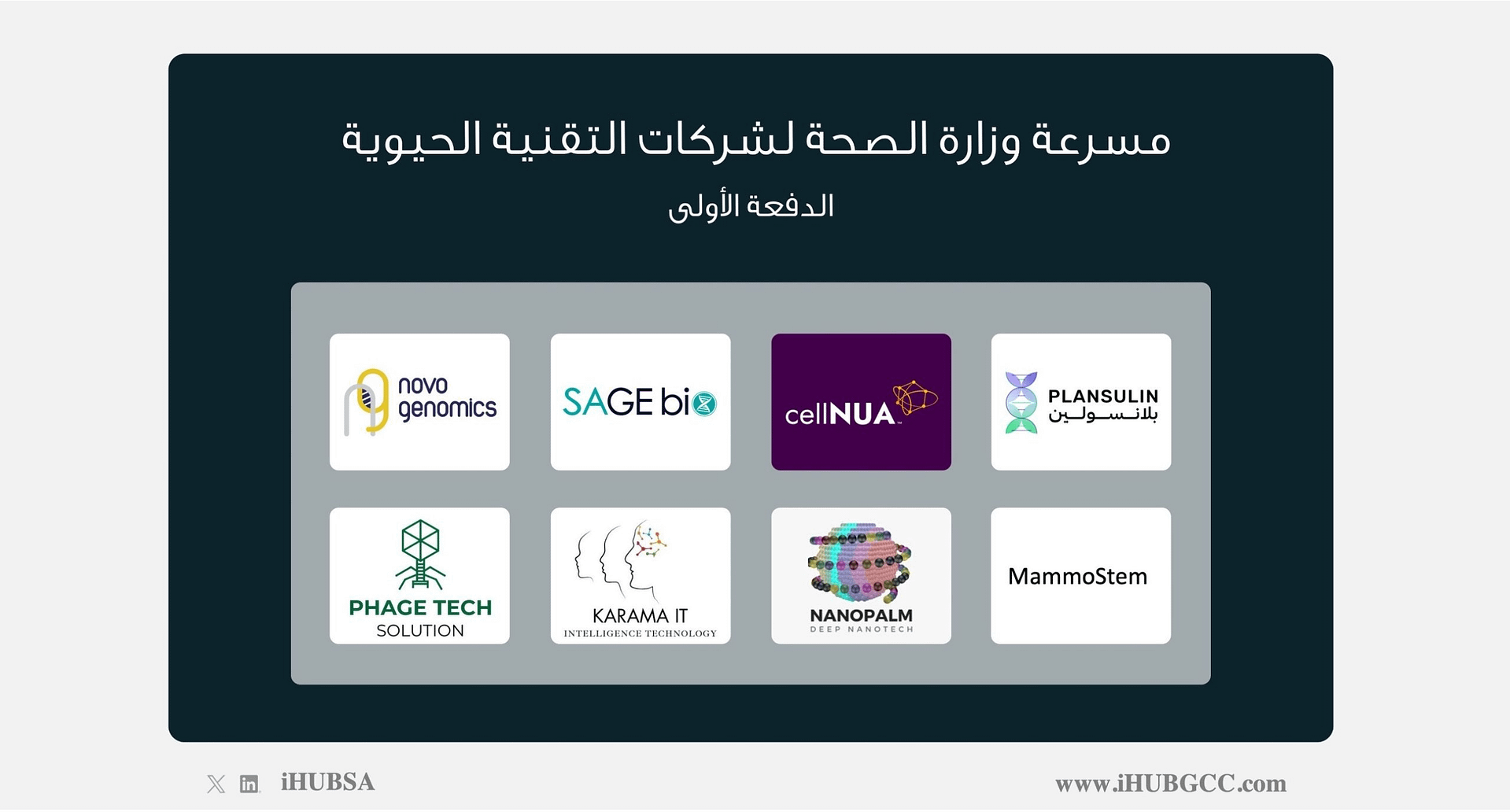 وزارة الصحة تطلق أول مسرعة تقنية حيوية
